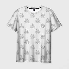 Мужская футболка 3D с принтом Лента Мёбиуса в Белгороде, 100% полиэфир | прямой крой, круглый вырез горловины, длина до линии бедер | абстракция | иллюзия | фигура