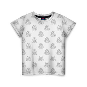Детская футболка 3D с принтом Лента Мёбиуса в Белгороде, 100% гипоаллергенный полиэфир | прямой крой, круглый вырез горловины, длина до линии бедер, чуть спущенное плечо, ткань немного тянется | абстракция | иллюзия | фигура