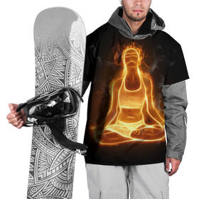 Накидка на куртку 3D с принтом Пламенная медитация в Белгороде, 100% полиэстер |  | аштанга | здоровье | зож | йога | кундалини | лотос | медитация | огонь | пламя | силуэт | спорт | страсть | тонус