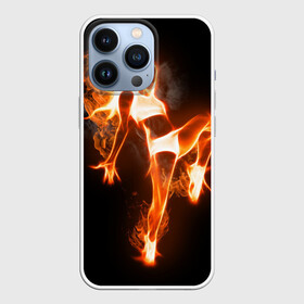 Чехол для iPhone 13 Pro с принтом Спортивная страсть в Белгороде,  |  | грация | здоровье | зож | огонь | пламя | силуэт | спорт | страсть | танец | тонус | фитнес