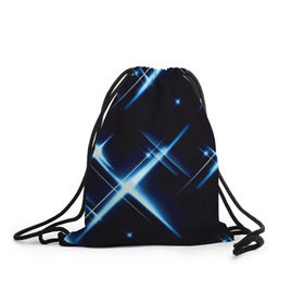 Рюкзак-мешок 3D с принтом Star в Белгороде, 100% полиэстер | плотность ткани — 200 г/м2, размер — 35 х 45 см; лямки — толстые шнурки, застежка на шнуровке, без карманов и подкладки | арт | блики | вселенная | звезды | ночь