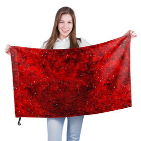 Флаг 3D с принтом Red Star в Белгороде, 100% полиэстер | плотность ткани — 95 г/м2, размер — 67 х 109 см. Принт наносится с одной стороны | абстракция | арт | брызги | краска | красный | цветные