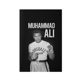 Обложка для паспорта матовая кожа с принтом Muhammad Ali в Белгороде, натуральная матовая кожа | размер 19,3 х 13,7 см; прозрачные пластиковые крепления | ali | boxing | muhammad ali |   |  muhammad |  бокс | али | боксер | мухамад. мухаммад | мухаммед | мухаммед али