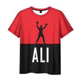 Мужская футболка 3D с принтом Muhammad Ali 3 в Белгороде, 100% полиэфир | прямой крой, круглый вырез горловины, длина до линии бедер | ali | boxing |  muhammad |  muhammad ali | али | бокс | боксер | мухамад. мухаммад | мухамед али | мухаммед | мухаммед али
