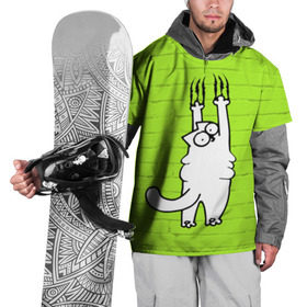 Накидка на куртку 3D с принтом Simon`s cat 3 в Белгороде, 100% полиэстер |  | fitness | kitty | simon cat | simons | simons cat | голодный кот | для жирных | для толстых | жир | кот | кот саймона | котик | кошка | с котами | саймон | спорт | толстая | толстый | фитнес | фитнесс
