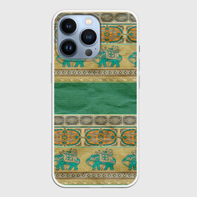 Чехол для iPhone 13 Pro с принтом Орнамент в Белгороде,  |  | Тематика изображения на принте: индия | орнамент | слон | узон