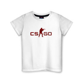 Детская футболка хлопок с принтом cs:go - Crimson Web Style (Кровавая паутина) в Белгороде, 100% хлопок | круглый вырез горловины, полуприлегающий силуэт, длина до линии бедер | cs | csgo | go | бордовый | красный | кровь | кс | цвет