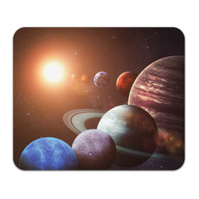 Коврик прямоугольный с принтом Планеты солнечной системы в Белгороде, натуральный каучук | размер 230 х 185 мм; запечатка лицевой стороны | Тематика изображения на принте: венера | звезды | земля | космос | марс | меркурий | сатурн | солнце | уран | юпитер