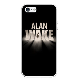 Чехол для iPhone 5/5S матовый с принтом Alan Wake в Белгороде, Силикон | Область печати: задняя сторона чехла, без боковых панелей | alan | wake | алан уэйк | игра