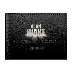 Обложка для студенческого билета с принтом Alan Wake в Белгороде, натуральная кожа | Размер: 11*8 см; Печать на всей внешней стороне | alan | wake | алан уэйк | игра