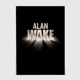 Постер с принтом Alan Wake в Белгороде, 100% бумага
 | бумага, плотность 150 мг. Матовая, но за счет высокого коэффициента гладкости имеет небольшой блеск и дает на свету блики, но в отличии от глянцевой бумаги не покрыта лаком | alan | wake | алан уэйк | игра