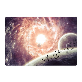 Магнитный плакат 3Х2 с принтом Галактика в Белгороде, Полимерный материал с магнитным слоем | 6 деталей размером 9*9 см | вселенная | галактика | звезды | планеты | туманность