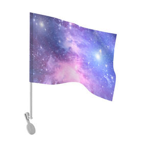 Флаг для автомобиля с принтом Галактика в Белгороде, 100% полиэстер | Размер: 30*21 см | вселенная | галактика | звёзды | камета | космос | метеориты | метеоры | млечный путь | орбита | планеты | солнечная система