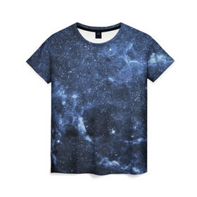 Женская футболка 3D с принтом Безмолвный космос в Белгороде, 100% полиэфир ( синтетическое хлопкоподобное полотно) | прямой крой, круглый вырез горловины, длина до линии бедер | вселенная | галактика | звёзды | камета | космос | метеориты | метеоры | млечный путь | орбита | планеты | солнечная система