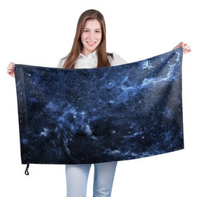 Флаг 3D с принтом Безмолвный космос в Белгороде, 100% полиэстер | плотность ткани — 95 г/м2, размер — 67 х 109 см. Принт наносится с одной стороны | вселенная | галактика | звёзды | камета | космос | метеориты | метеоры | млечный путь | орбита | планеты | солнечная система