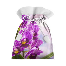 Подарочный 3D мешок с принтом Божественная орхидея в Белгороде, 100% полиэстер | Размер: 29*39 см | Тематика изображения на принте: 8 марта | букет | весна | красота | куст | лето | орхидея | подарок | сиреневый цвет | цветок | шикарный цветочек