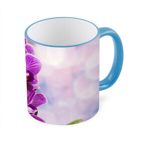 Кружка 3D с принтом Божественная орхидея в Белгороде, керамика | ёмкость 330 мл | 8 марта | букет | весна | красота | куст | лето | орхидея | подарок | сиреневый цвет | цветок | шикарный цветочек