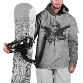 Накидка на куртку 3D с принтом 2Pac в Белгороде, 100% полиэстер |  | rap | tupac shakur | тупак шакур | хип хоп