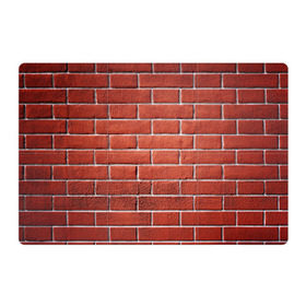 Магнитный плакат 3Х2 с принтом Красный кирпич в Белгороде, Полимерный материал с магнитным слоем | 6 деталей размером 9*9 см | Тематика изображения на принте: бетон | камень | кирпич | мощь | стена | строительство | стройка | цемент