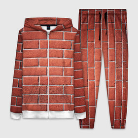 Женский костюм 3D с принтом Красный кирпич в Белгороде,  |  | бетон | камень | кирпич | мощь | стена | строительство | стройка | цемент