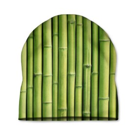 Шапка 3D с принтом Бамбук в Белгороде, 100% полиэстер | универсальный размер, печать по всей поверхности изделия | бамбук | дерево | джунгли | кустарник | надёжность | прочность | стена
