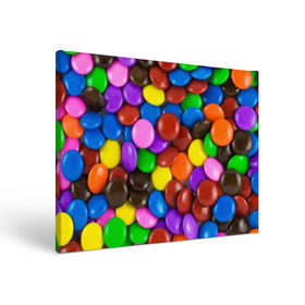Холст прямоугольный с принтом Цветные конфетки в Белгороде, 100% ПВХ |  | Тематика изображения на принте: вкусняшки | драже | конфеты | лакомство | сладости | шоколад