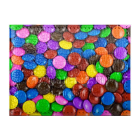 Обложка для студенческого билета с принтом Цветные конфетки в Белгороде, натуральная кожа | Размер: 11*8 см; Печать на всей внешней стороне | Тематика изображения на принте: вкусняшки | драже | конфеты | лакомство | сладости | шоколад