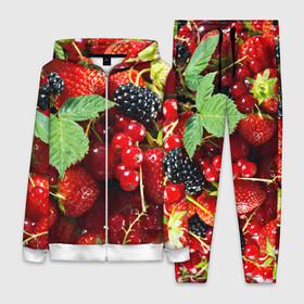 Женский костюм 3D с принтом Любимые ягоды в Белгороде,  |  | вкусно | голубика | дача | деревня | ежевика | зелень | клубника | малина | огород | полезно | сад | смородина | сок | фрукты | черника | шиповник | ягоды