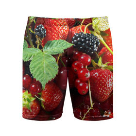 Мужские шорты 3D спортивные с принтом Любимые ягоды в Белгороде,  |  | вкусно | голубика | дача | деревня | ежевика | зелень | клубника | малина | огород | полезно | сад | смородина | сок | фрукты | черника | шиповник | ягоды