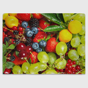 Плед 3D с принтом Вкусные ягоды в Белгороде, 100% полиэстер | закругленные углы, все края обработаны. Ткань не мнется и не растягивается | Тематика изображения на принте: виноград | вкусно | голубика | дача | деревня | ежевика | клубника | малина | огород | полезно | рябина | сад | смородина | сок | фрукты | черника | ягоды