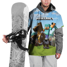 Накидка на куртку 3D с принтом Minecraft на коне в Белгороде, 100% полиэстер |  | game | minecraft | игры | маинкрафт | майн | майнкравт | майнкрафт