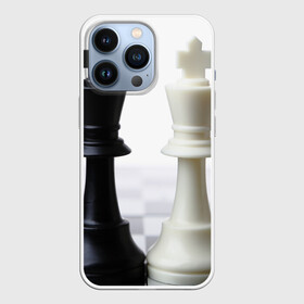 Чехол для iPhone 13 Pro с принтом Шахматы в Белгороде,  |  | белая | черная | шахматы