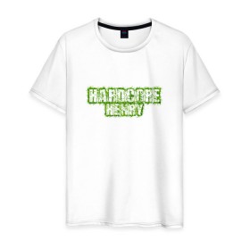 Мужская футболка хлопок с принтом Hardcore Henry в Белгороде, 100% хлопок | прямой крой, круглый вырез горловины, длина до линии бедер, слегка спущенное плечо. | 