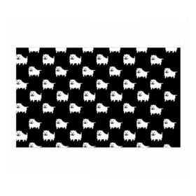 Бумага для упаковки 3D с принтом Undertale Annoying dog в Белгороде, пластик и полированная сталь | круглая форма, металлическое крепление в виде кольца | Тематика изображения на принте: 8 bit | annoying dog | black | dog | pixel art | undertale