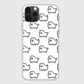 Чехол для iPhone 12 Pro Max с принтом Undertale Annoying dog white в Белгороде, Силикон |  | Тематика изображения на принте: 8 bit | annoying dog | dog | pixel art | undertale | white