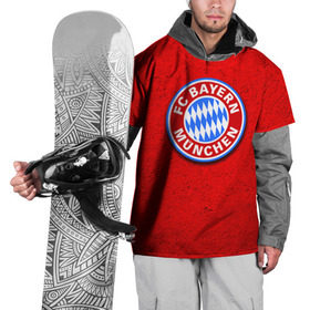 Накидка на куртку 3D с принтом Бавария лого в Белгороде, 100% полиэстер |  | bayern | munchen | бавария | мюнхен | фк | фк бавария | футбол