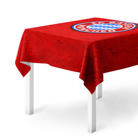 Скатерть 3D с принтом Бавария лого в Белгороде, 100% полиэстер (ткань не мнется и не растягивается) | Размер: 150*150 см | bayern | munchen | бавария | мюнхен | фк | фк бавария | футбол