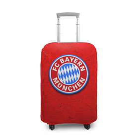 Чехол для чемодана 3D с принтом Бавария лого в Белгороде, 86% полиэфир, 14% спандекс | двустороннее нанесение принта, прорези для ручек и колес | bayern | munchen | бавария | мюнхен | фк | фк бавария | футбол