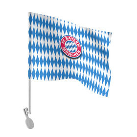 Флаг для автомобиля с принтом Бавария в Белгороде, 100% полиэстер | Размер: 30*21 см | bayern | munchen | бавария | мюнхен | фк | фк бавария | футбол