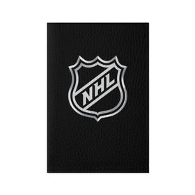 Обложка для паспорта матовая кожа с принтом NHL в Белгороде, натуральная матовая кожа | размер 19,3 х 13,7 см; прозрачные пластиковые крепления | nhl | канада | спорт | хоккей | хоккейная лига