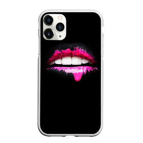 Чехол для iPhone 11 Pro Max матовый с принтом Губы в краске в Белгороде, Силикон |  | fashion | арт | гламур | губы | девушкам | дерзость | дизайн | зубы | искусство | клуб | краска | крутость | мода | пафос | тусовка