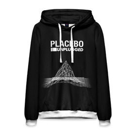 Мужская толстовка 3D с принтом Placebo в Белгороде, 100% полиэстер | двухслойный капюшон со шнурком для регулировки, мягкие манжеты на рукавах и по низу толстовки, спереди карман-кенгуру с мягким внутренним слоем. | placebo | брайан молко | молко | плацебо | плейсибо | плэйсибо