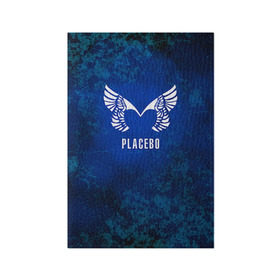 Обложка для паспорта матовая кожа с принтом Placebo лого в Белгороде, натуральная матовая кожа | размер 19,3 х 13,7 см; прозрачные пластиковые крепления | Тематика изображения на принте: placebo | брайан молко | молко | плацебо | плейсибо | плэйсибо
