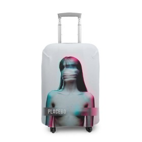 Чехол для чемодана 3D с принтом Placebo Meds в Белгороде, 86% полиэфир, 14% спандекс | двустороннее нанесение принта, прорези для ручек и колес | Тематика изображения на принте: placebo | брайан молко | молко | плацебо | плейсибо | плэйсибо
