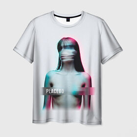 Мужская футболка 3D с принтом Placebo Meds в Белгороде, 100% полиэфир | прямой крой, круглый вырез горловины, длина до линии бедер | placebo | брайан молко | молко | плацебо | плейсибо | плэйсибо