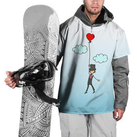 Накидка на куртку 3D с принтом Жених на шарике в Белгороде, 100% полиэстер |  | 14 февраля | день святого валентина | для двоих | для жениха | для мужа | жених | любовь | молодожены | муж | свадьба