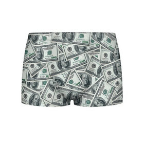 Мужские трусы 3D с принтом Банкноты в Белгороде, 50% хлопок, 50% полиэстер | классическая посадка, на поясе мягкая тканевая резинка | dollars | swag | бабло | банкноты | деньги | доллары | кеш | сваг | свег | свэг