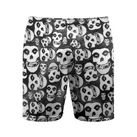 Мужские шорты 3D спортивные с принтом Misfits в Белгороде,  |  | misfits | skull | swag | группа | рок | сваг | свег | свэг | череп