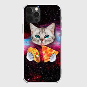 Чехол для iPhone 12 Pro Max с принтом Кот с едой в Белгороде, Силикон |  | art | cat | pizza | space | еда | космос | кот | кот в космосе | кот с едой | котенок | котик | пицца