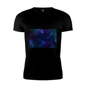 Мужская футболка премиум с принтом Звёздное небо в Белгороде, 92% хлопок, 8% лайкра | приталенный силуэт, круглый вырез ворота, длина до линии бедра, короткий рукав | вселенная | галактика | звёзды | камета | космос | метеориты | метеоры | небо | ночь | солнечная система